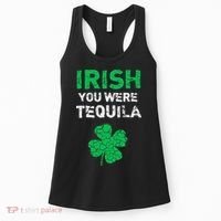 Irish You Were Tequila Funny St. Saint Patrick's Day Women's Tank Top thumb 0