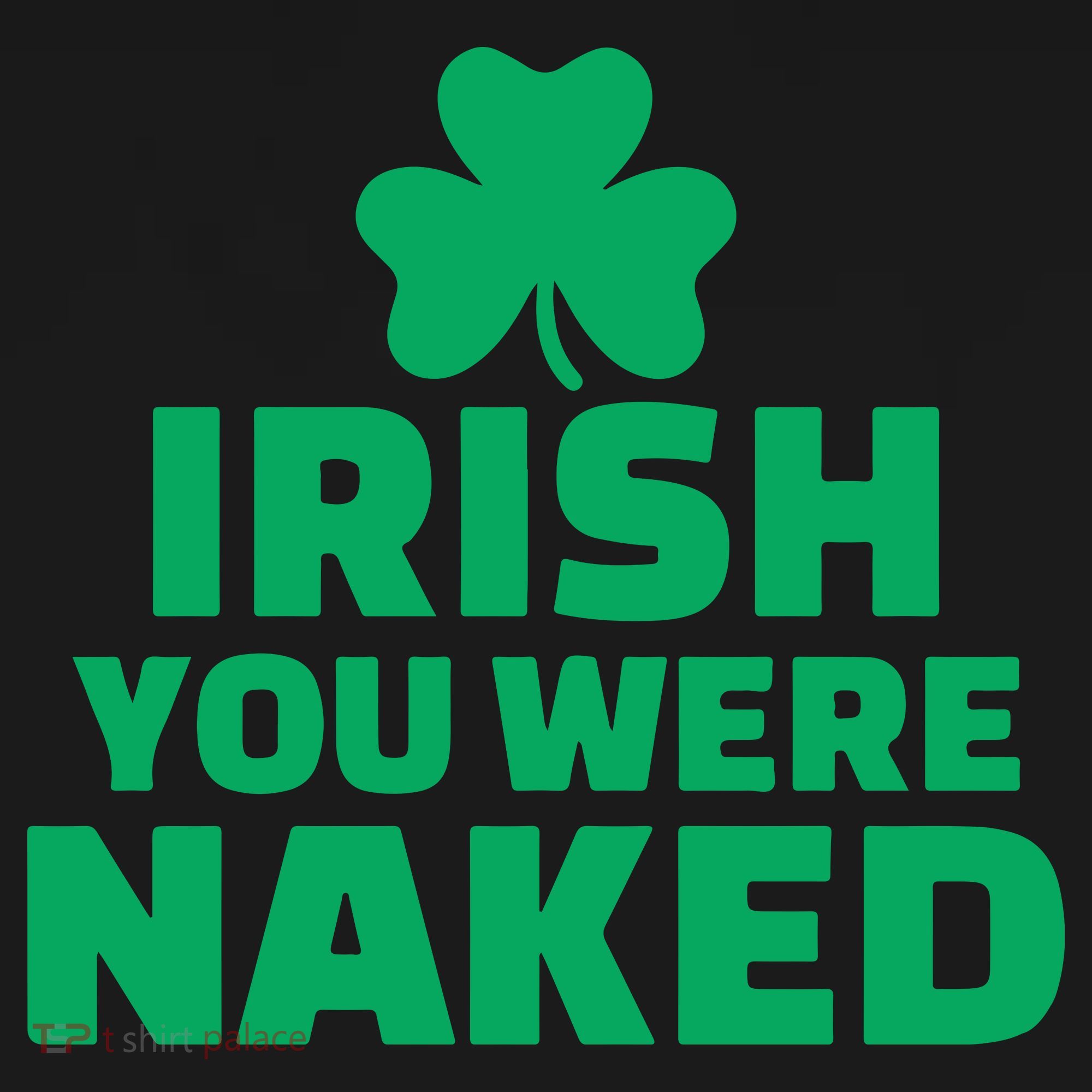 Irish You Were Naked Gift, St Patrick's Day Coaster