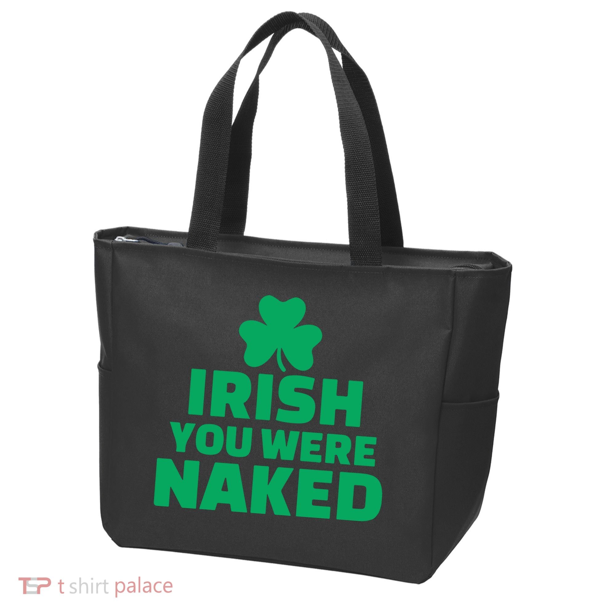 Irish You Were Naked Gift, St Patrick's Day Tote Bag