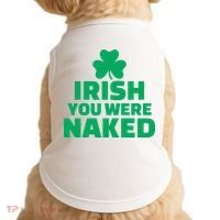 Irish You Were Naked Gift, St Patrick's Day Doggie Tank thumb 0