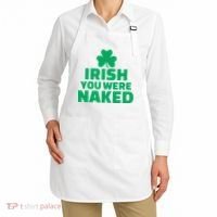 Irish You Were Naked Gift, St Patrick's Day Apron thumb 2