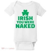 Irish You Were Naked Gift, St Patrick's Day Baby Bodysuit thumb 0