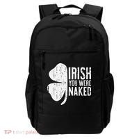 Irish You Were Naked Saint Patrick's Day Backpack thumb 0