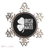 Irish You Were Naked Saint Patrick's Day Ornament thumb 0