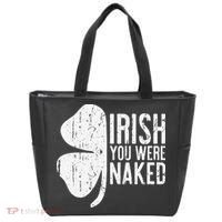 Irish You Were Naked Saint Patrick's Day Tote Bag thumb 0