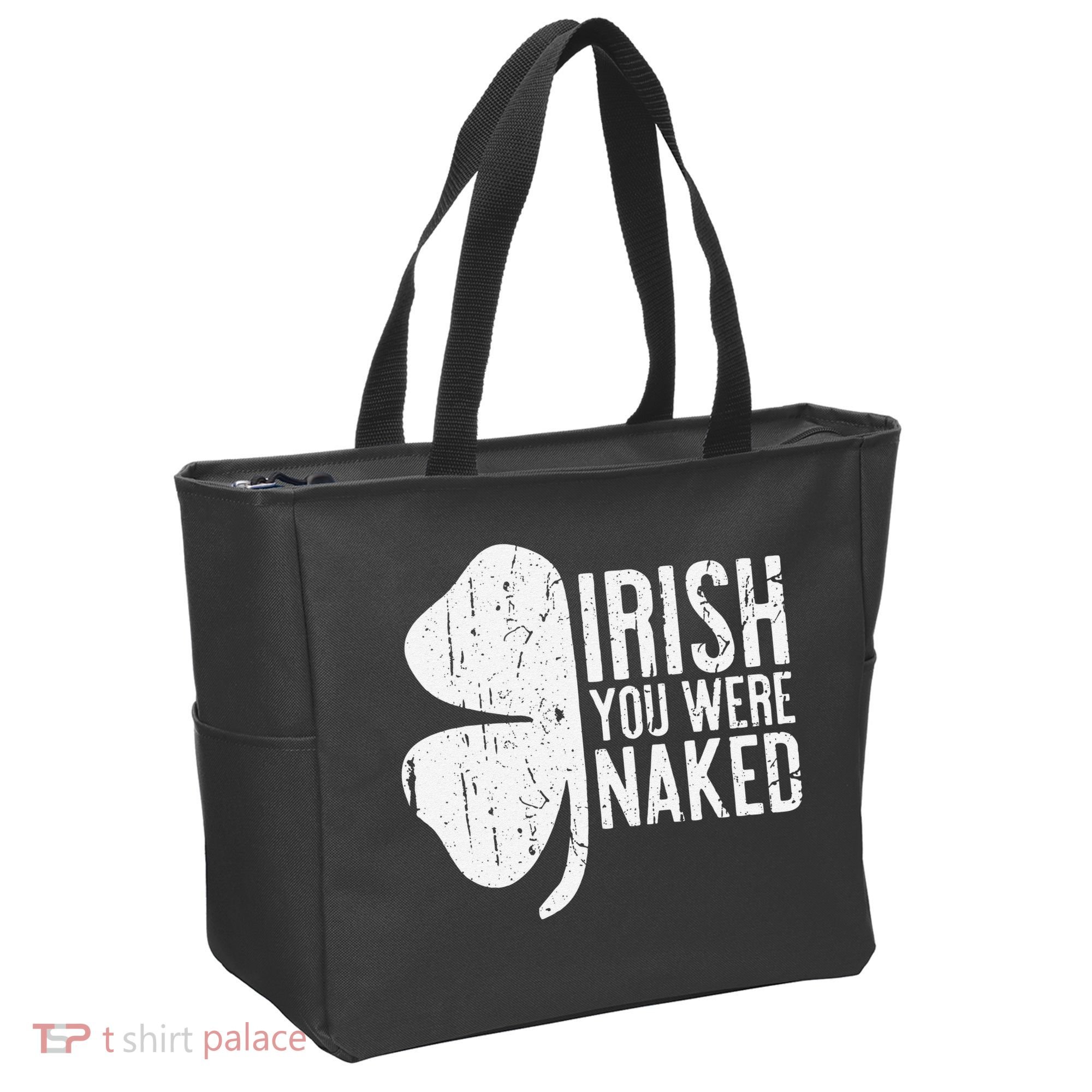 Irish You Were Naked Saint Patrick's Day Tote Bag