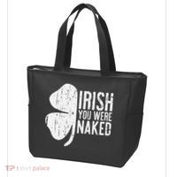 Irish You Were Naked Saint Patrick's Day Tote Bag thumb 3