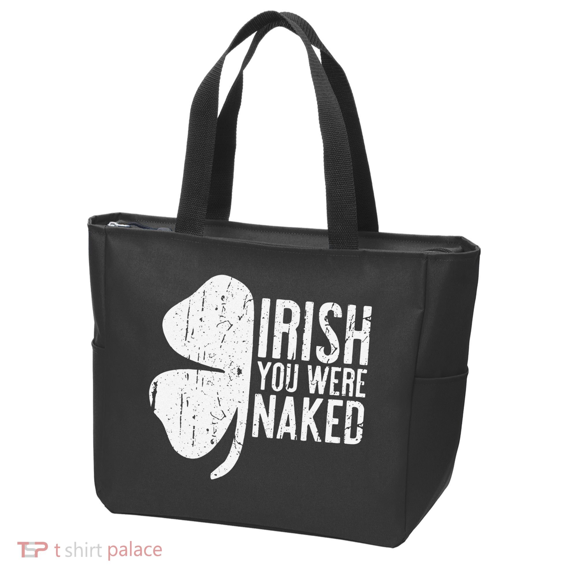 Irish You Were Naked Saint Patrick's Day Tote Bag