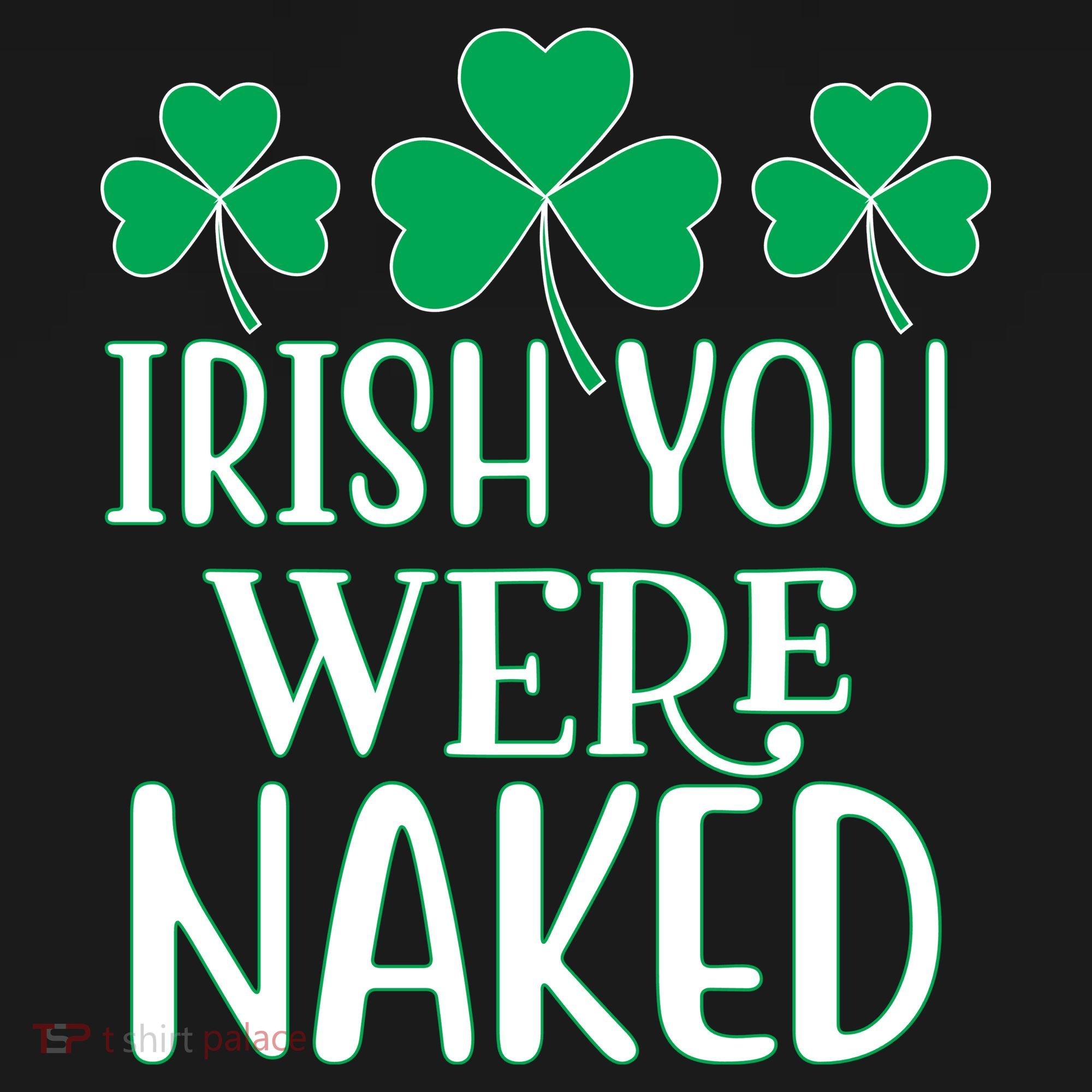 Irish You Were Naked Funny St Patricks Women's Hoodie