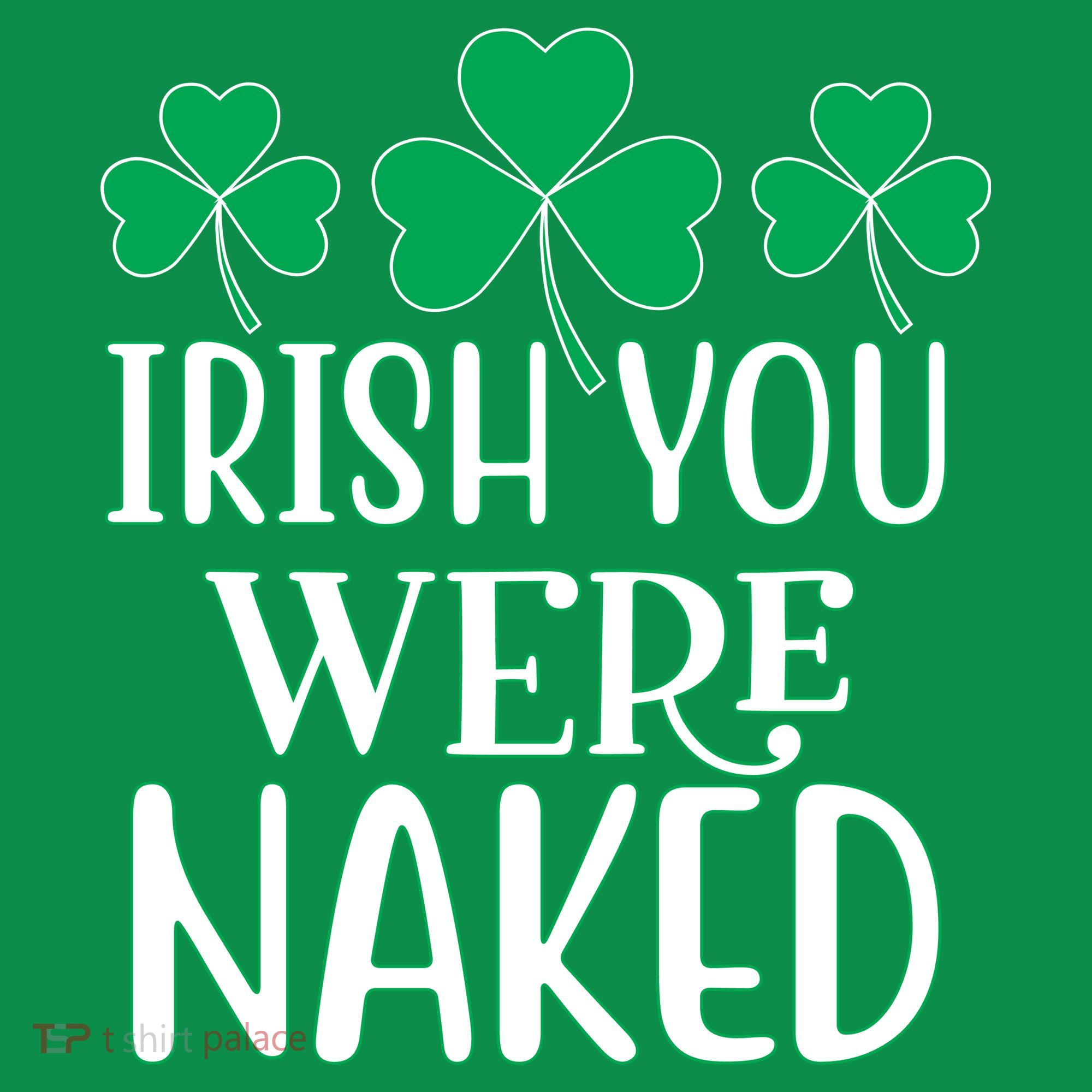 Irish You Were Naked Funny St Patricks T-Shirt