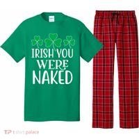 Irish You Were Naked Funny St Patricks Pajama Set thumb 0
