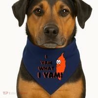 I Yam What I Yam Funny Yam USA-Made Doggie Bandana thumb 1