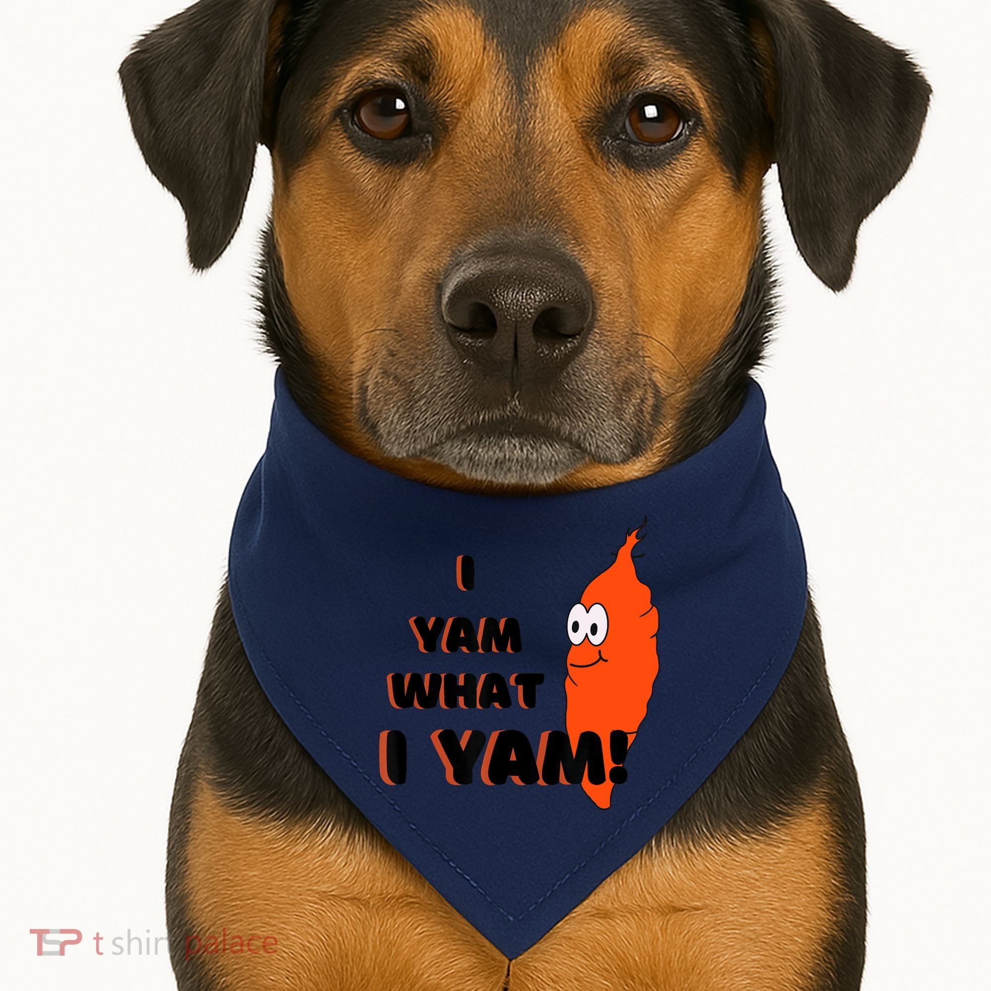 I Yam What I Yam Funny Yam USA-Made Doggie Bandana