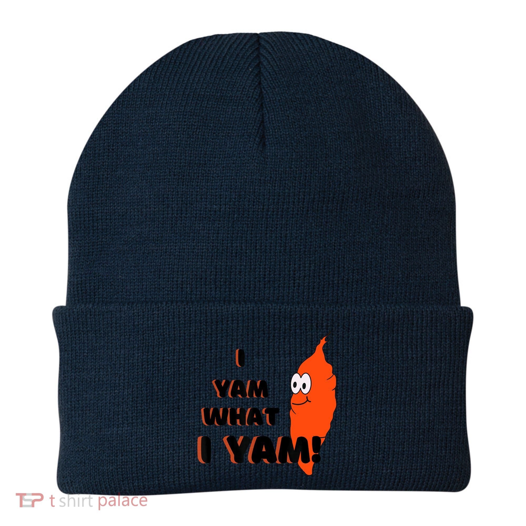 I Yam What I Yam Funny Yam Beanie