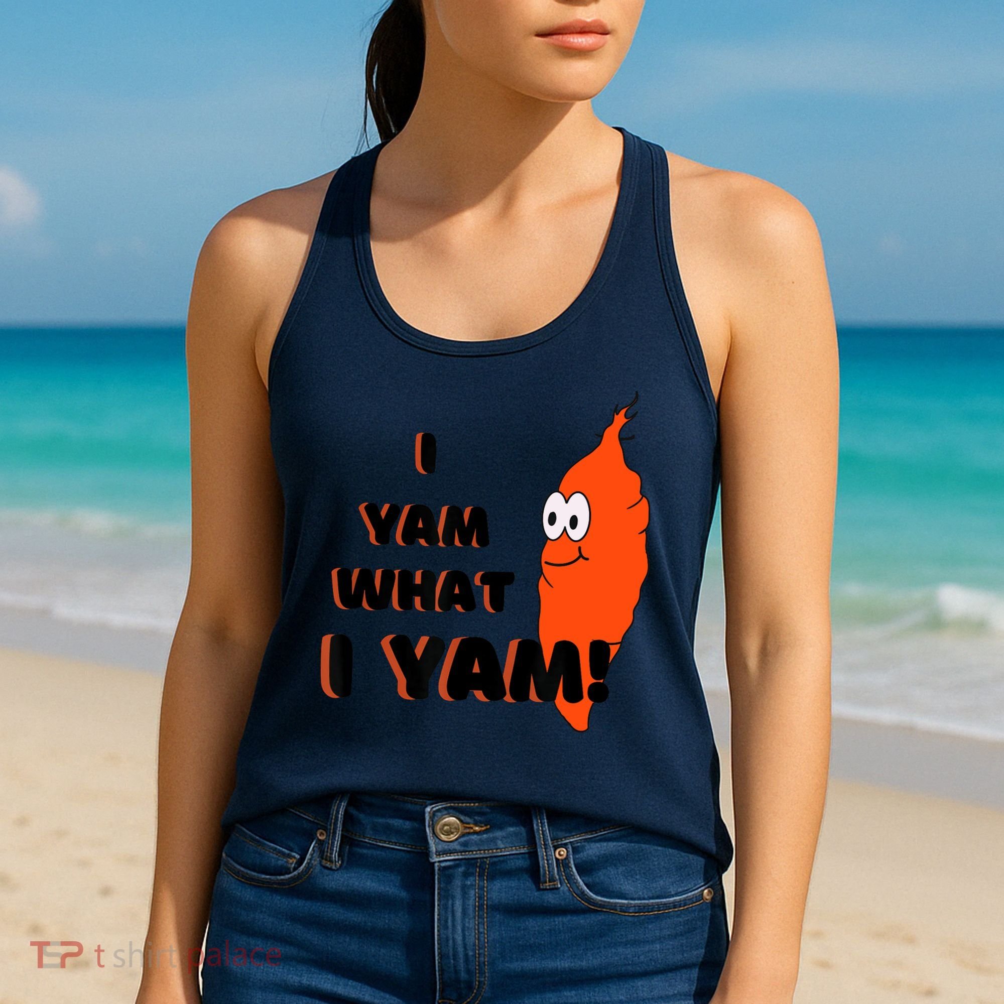 I Yam What I Yam Funny Yam Women's Tank Top
