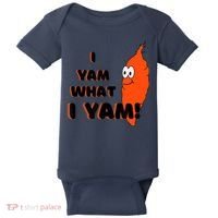 I Yam What I Yam Funny Yam Baby Bodysuit thumb 0