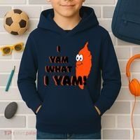 I Yam What I Yam Funny Yam Kids Hoodie thumb 2