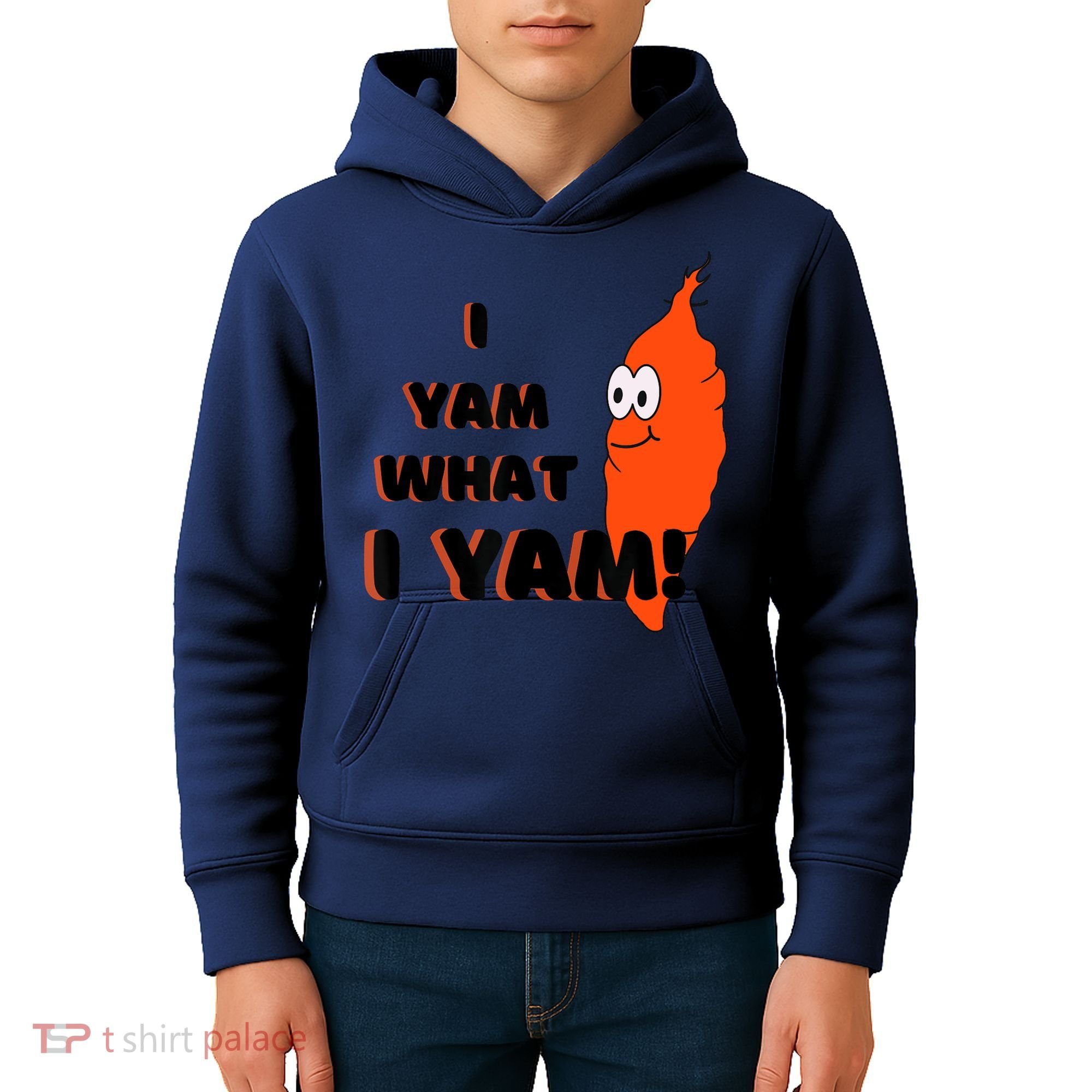 I Yam What I Yam Funny Yam Kids Hoodie