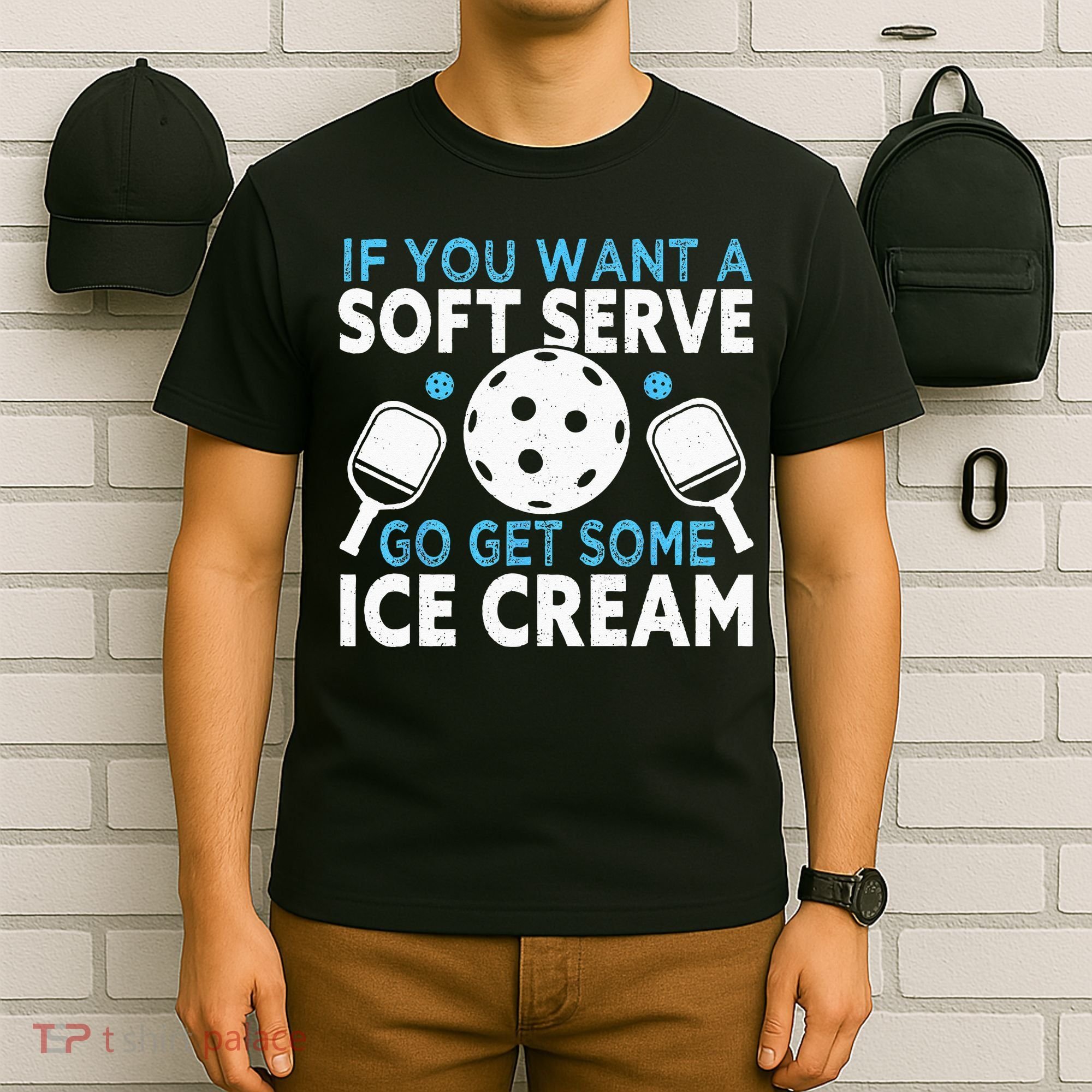 If you want a soft serve go get some Ice Cream Pickleball T-Shirt