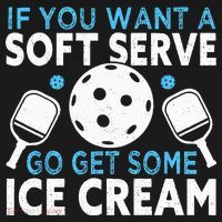 If you want a soft serve go get some Ice Cream Pickleball Women's Hoodie thumb 2