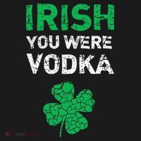 Irish You Were Vodka Funny St. Saint Patrick's Day Doggie Tank thumb 4