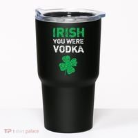 Irish You Were Vodka Funny St. Saint Patrick's Day Tumbler thumb 0