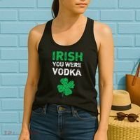 Irish You Were Vodka Funny St. Saint Patrick's Day Women's Tank Top thumb 2