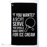 If You Wanted A Soft Serve Ping Pong Golf Towel thumb 0