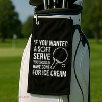 If You Wanted A Soft Serve Ping Pong Golf Towel thumb 2