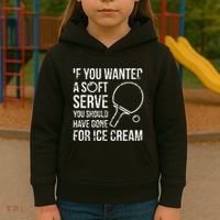 If You Wanted A Soft Serve Ping Pong Kids Hoodie thumb 3