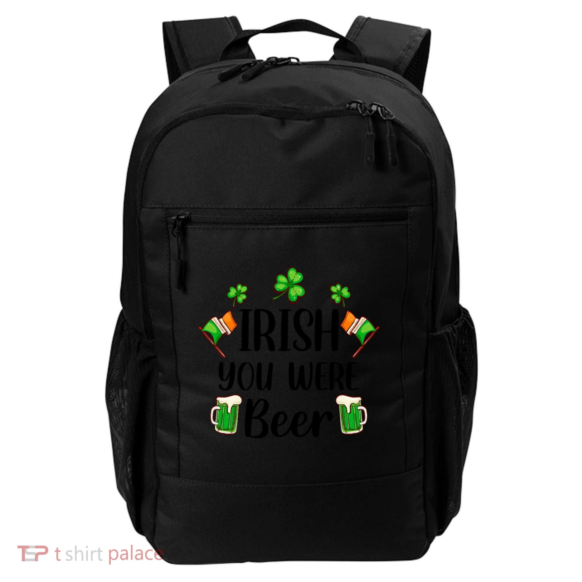 Irish You Were Beer St Patrick Day Drinking Gift Backpack