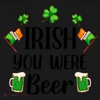 Irish You Were Beer St Patrick Day Drinking Gift Toddler Hoodie thumb 2
