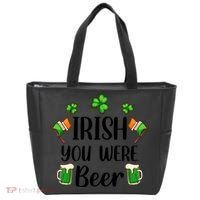 Irish You Were Beer St Patrick Day Drinking Gift Tote Bag thumb 0