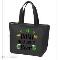 Irish You Were Beer St Patrick Day Drinking Gift Tote Bag thumb 3