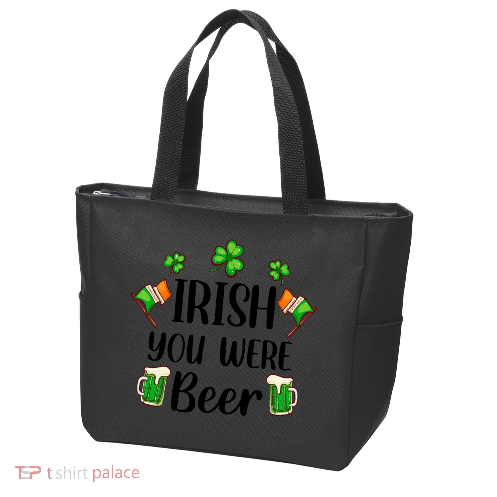 Irish You Were Beer St Patrick Day Drinking Gift Tote Bag