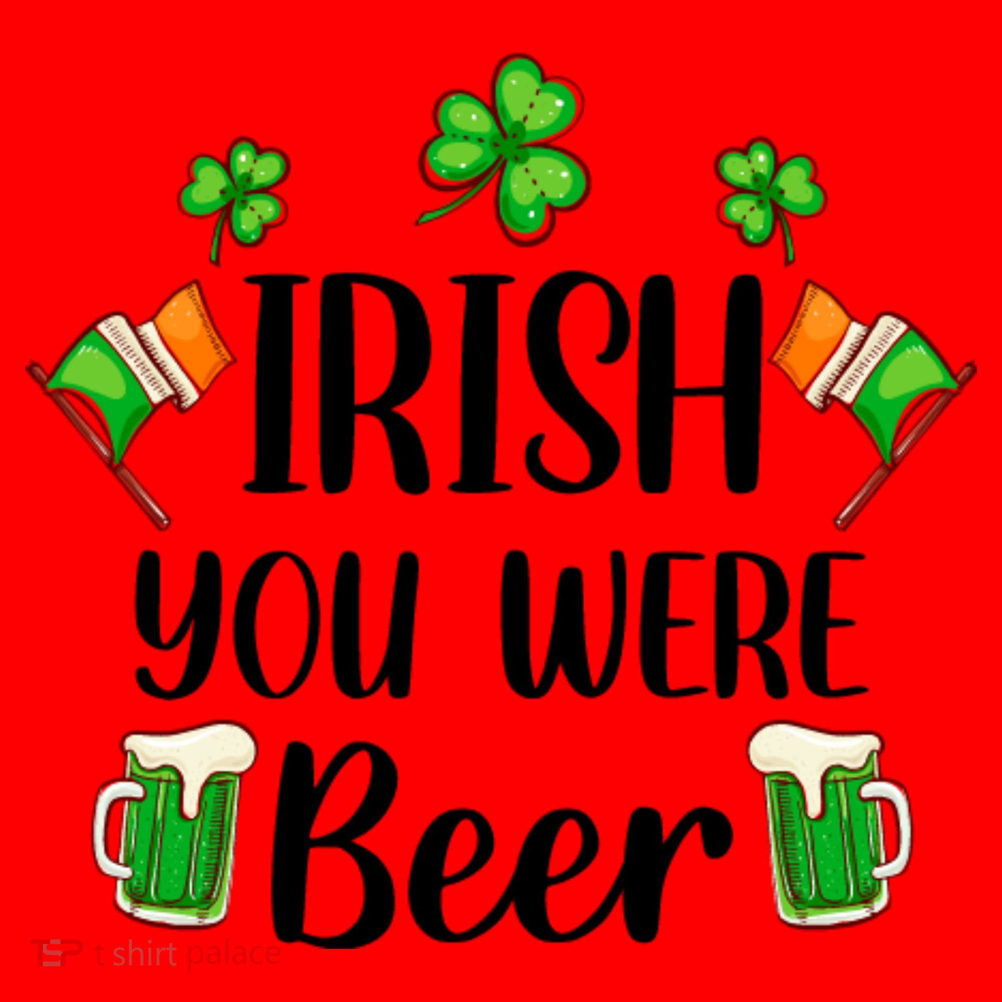 Irish You Were Beer St Patrick Day Drinking Gift Santa Hat