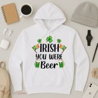 Irish You Were Beer St Patrick Day Drinking Gift Hoodie thumb 3