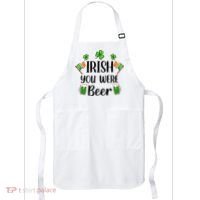 Irish You Were Beer St Patrick Day Drinking Gift Apron thumb 0