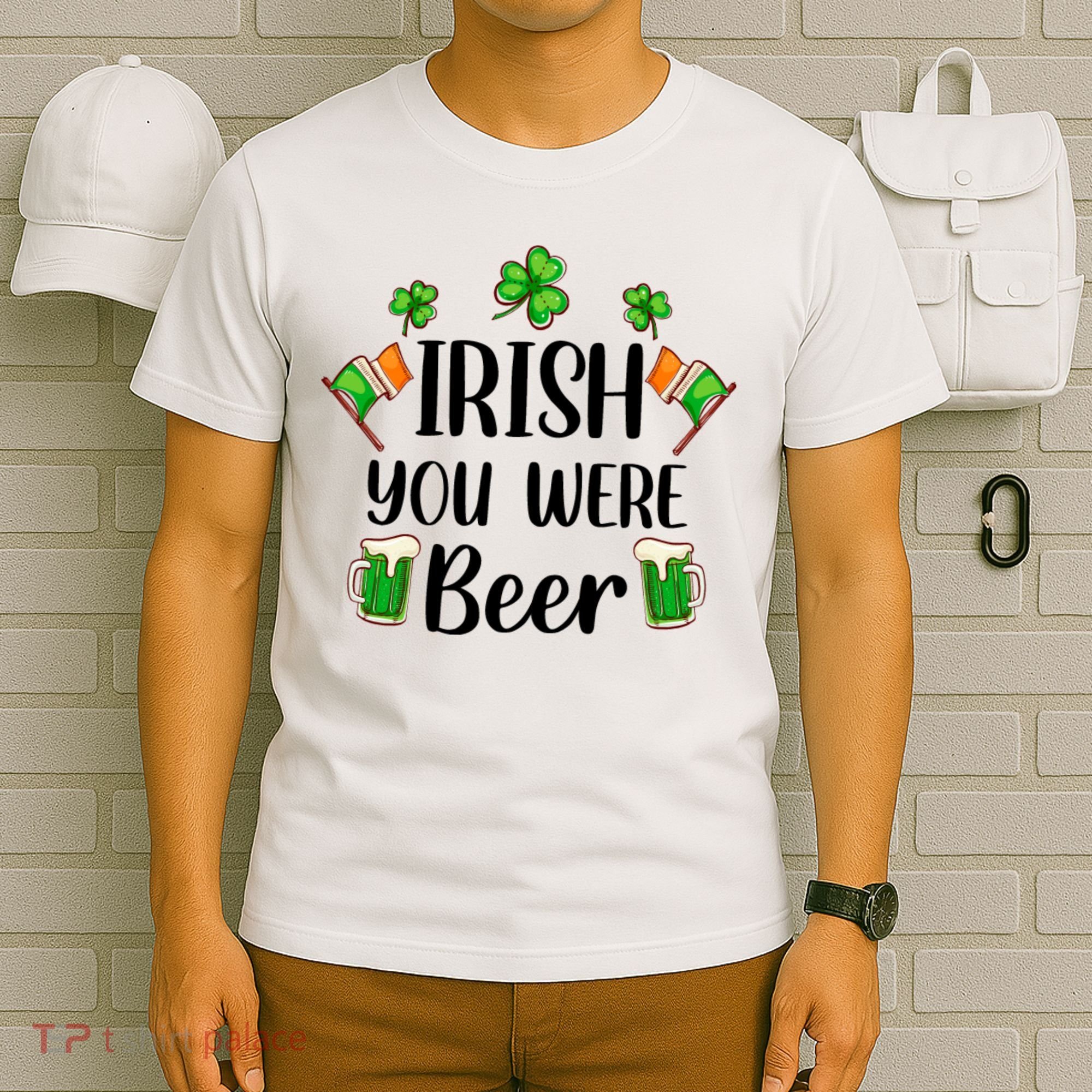 Irish You Were Beer St Patrick Day Drinking Gift T-Shirt