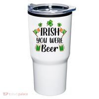 Irish You Were Beer St Patrick Day Drinking Gift Tumbler thumb 0