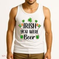 Irish You Were Beer St Patrick Day Drinking Gift Tank Top thumb 3