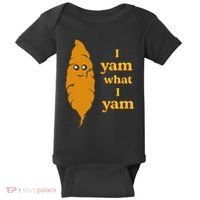 I Yam What I Yam Funny Gift Baby Bodysuit thumb 0