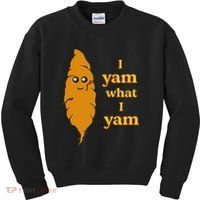 I Yam What I Yam Funny Gift Kids Sweatshirt thumb 0