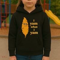 I Yam What I Yam Funny Gift Kids Hoodie thumb 3