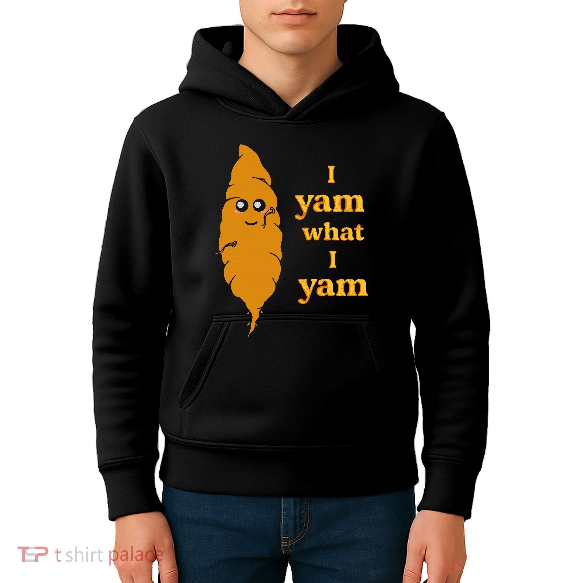 I Yam What I Yam Funny Gift Kids Hoodie