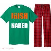 Irish You Were Naked Funny St Patricks Day Pajama Set thumb 0