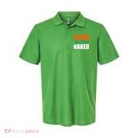 Irish You Were Naked Funny St Patricks Day Polo thumb 0