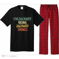 IM Zachary Doing Zachary Things Personalized Name Pajama Set thumb 0