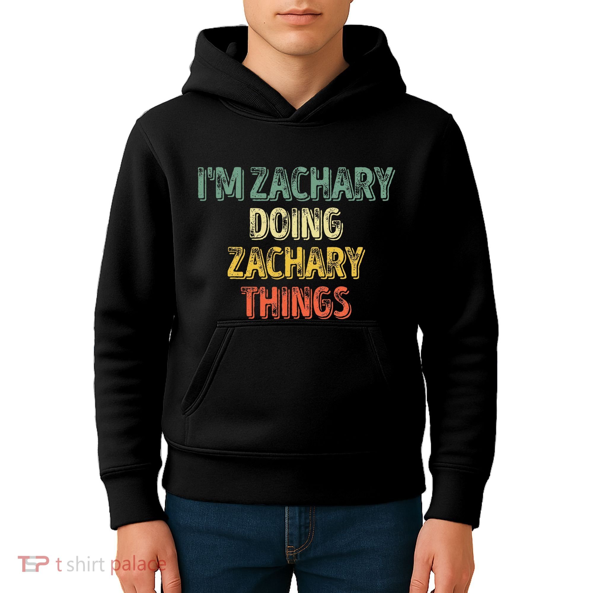 IM Zachary Doing Zachary Things Personalized Name Kids Hoodie