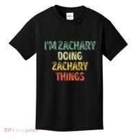IM Zachary Doing Zachary Things Personalized Name Kids T-Shirt thumb 0